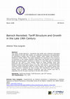 Research paper thumbnail of Tariff Structure and Growth in the Late 19 th Century