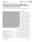 Research paper thumbnail of Preparation and characterization of sulfated inulin-type fructans from Jerusalem artichoke tubers and their antitumor activity