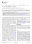 Research paper thumbnail of Draft Genome Sequence of Williamsia sp. Strain D3, Isolated From the Darwin Mountains, Antarctica