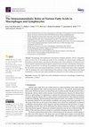 Research paper thumbnail of The Immunometabolic Roles of Various Fatty Acids in Macrophages and Lymphocytes