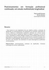 Research paper thumbnail of Posicionamentos em formação profissional continuada: um estudo multimétodo longitudinal