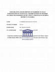 Research paper thumbnail of Exploration and description of barriers to male participation in antenatal and prevention of mother-to-child transmission of HIV (pmtct) services in Mumbwa district, in Zambia