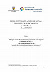 Research paper thumbnail of Il bisogno sociale di orientamento permanente come risposta al fenomeno dei NEET. Una teoria emergente per un "modello di orientamento permanente ed inclusivo