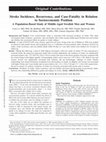 Research paper thumbnail of Stroke Incidence, Recurrence, and Case-Fatality in Relation to Socioeconomic Position