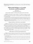 Research paper thumbnail of Reflexividad dialógica en el estudio de jóvenes y prácticas políticas