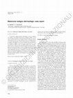 Research paper thumbnail of Melanoma maligno dell'esofago: case report