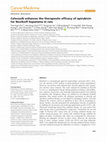 Research paper thumbnail of Celecoxib enhances the therapeutic efficacy of epirubicin for Novikoff hepatoma in rats