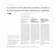 Research paper thumbnail of La impotencia de la demanda rizomática: desafíos a la emancipación en la época del discurso capitalista