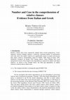 Research paper thumbnail of Number and Case in the comprehension of relative clauses: Evidence from Italian and Greek