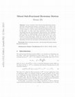 Research paper thumbnail of Mixed Sub-Fractional Brownian Motion