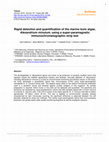 Research paper thumbnail of Rapid detection and quantification of the marine toxic algae, Alexandrium minutum, using a super-paramagnetic immunochromatographic strip test