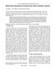 Research paper thumbnail of Mathematical Modelling of Portable Solar Water Distillation System