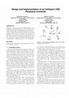 Research paper thumbnail of Design and Implementation of an Intelligent USB Peripheral Controller