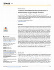 Research paper thumbnail of Thallium stimulates ethanol production in immortalized hippocampal neurons