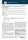 Research paper thumbnail of Primary Renal Ewing Sarcoma: A Case Report and Review of the Literature