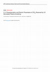 Research paper thumbnail of C-V Characterization and Electric Parameters of ZrO2 Received by UV Stimulated Plasma Anodizing