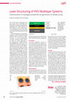 Research paper thumbnail of Laser Structuring of PVD Multilayer Systems