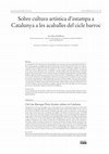 Research paper thumbnail of Sobre cultura artística d'estampa a Catalunya a les acaballes del cicle barroc