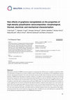 Research paper thumbnail of Size effects of graphene nanoplatelets on the properties of high-density polyethylene nanocomposites: morphological, thermal, electrical, and mechanical characterization