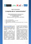 Research paper thumbnail of AAC Colloque international L'emprise de la communication - Sciences Po Toulouse 15-16 décembre 2022