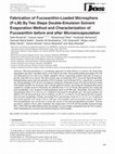 Research paper thumbnail of Fabrication of Fucoxanthin-Loaded Microsphere(F-LM) By Two Steps Double-Emulsion Solvent Evaporation Method and Characterization of Fucoxanthin before and after Microencapsulation