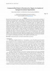 Research paper thumbnail of Commercial Real Estate in Downtown Jos, Nigeria: An Analysis of Emergent Investment Opportunities