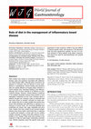 Research paper thumbnail of Role of diet in the management of inflammatory bowel disease