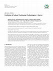 Research paper thumbnail of Evolution of Indoor Positioning Technologies: A Survey