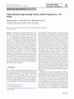 Research paper thumbnail of Light deflection angle through velocity profile of galaxies in f(R) model