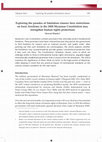 Research paper thumbnail of Exploring the paradox of limitation clauses: how restrictions on basic freedoms in the 2008 Myanmar Constitution may strengthen human rights protections