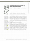 Research paper thumbnail of The challenge of decolonizing knowledge: the