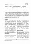 Research paper thumbnail of Influence of primary air pollutants on local biota of Trichy, India