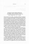 Research paper thumbnail of An Inquiry into the Algerian Massacres