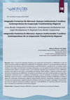 Research paper thumbnail of Integração Fronteiriça no Mercosul: Avanços Institucionais e Jurídicos Contemporâneos da Cooperação Transfronteiriça Regional.