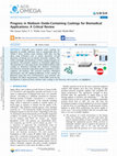 Research paper thumbnail of Progress in Niobium Oxide-Containing Coatings for Biomedical Applications: A Critical Review