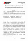 Research paper thumbnail of Second Language Use as a Threshold Concept: Reconceptualising Language Learning Journeys