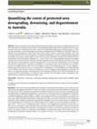 Research paper thumbnail of Quantifying the extent of protected-area downgrading, downsizing and degazettement in Australia