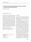 Research paper thumbnail of Evaluation of inter-organizational business process solutions: A conceptual model-based approach