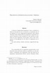 Research paper thumbnail of Argumentos Suposicionales, Razones y Premisas