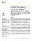 Research paper thumbnail of Preload-based Starling-like control of rotary blood pumps: An in-vitro evaluation