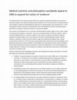 Research paper thumbnail of Medical scientists and philosophers worldwide appeal to EBM to expand the notion of ‘evidence’