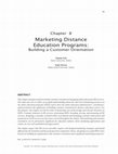 Research paper thumbnail of Marketing Online Education Programs: Building a Customer Orientation