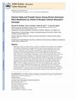 Research paper thumbnail of Calcium intake and prostate cancer among African Americans: Effect modification by vitamin D receptor calcium absorption genotype