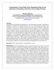 Research paper thumbnail of Comprehensive Urban Solid Waste Management Plan for the Quebrada de Humahuaca and Puna Areas of Jujuy Province