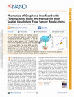 Research paper thumbnail of Phononics of Graphene Interfaced with Flowing Ionic Fluid: An Avenue for High Spatial Resolution Flow Sensor Applications