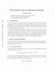 Research paper thumbnail of Path integrals and low-dimensional topology