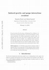 Research paper thumbnail of Induced gravity and gauge interactions revisited