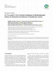 Research paper thumbnail of {"__content__"=>" and Toxicity Evaluation of Hydroethanolic Extract of (Crassulaceae) Leaves.", "i"=>[{"__content__"=>"In Vivo"}, {"__content__"=>"In Vitro"}, {"__content__"=>"Kalanchoe brasiliensis"}]}