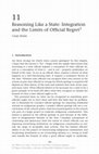 Research paper thumbnail of Reasoning Like a State: Integration and the Limits of Official Regret