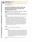 Research paper thumbnail of Sex and Race Differences in Rating Others' Pain, Pain-Related Negative Mood, Pain Coping, and Recommending Medical Help